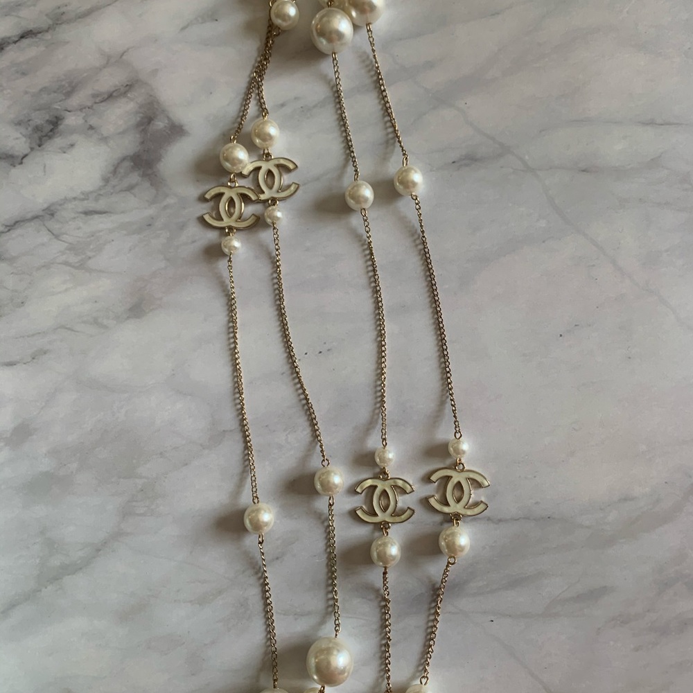 Custom double C necklace